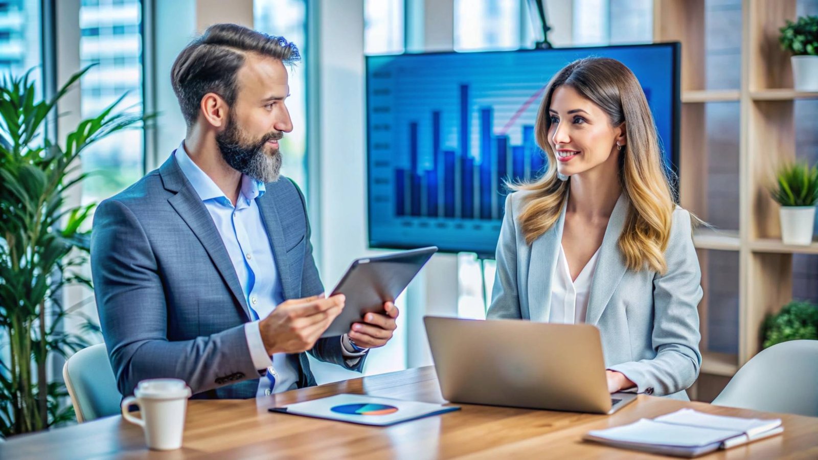 Consultants in a meeting